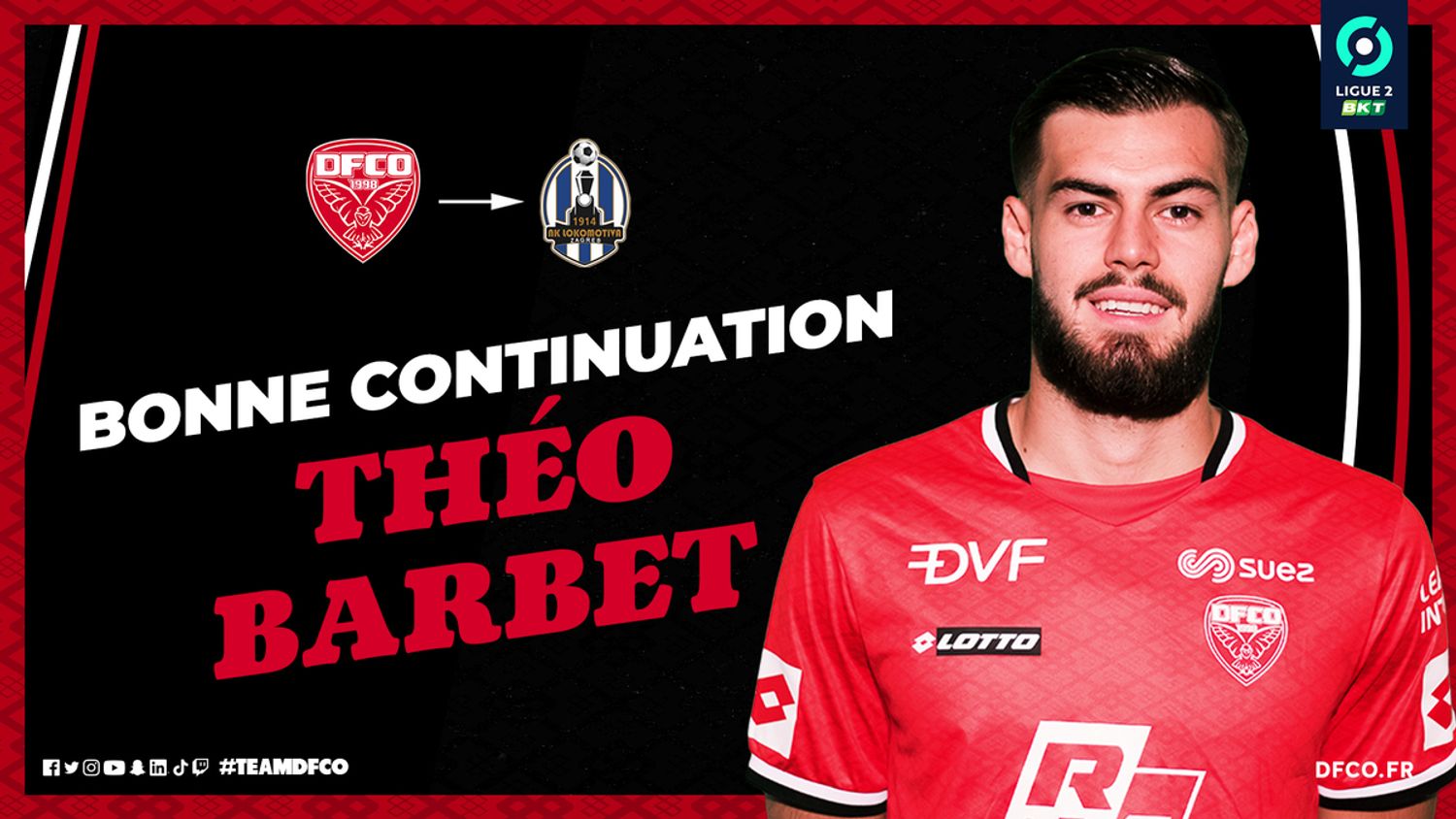 Théo Barbet quitte le DFCO pour la Croatie